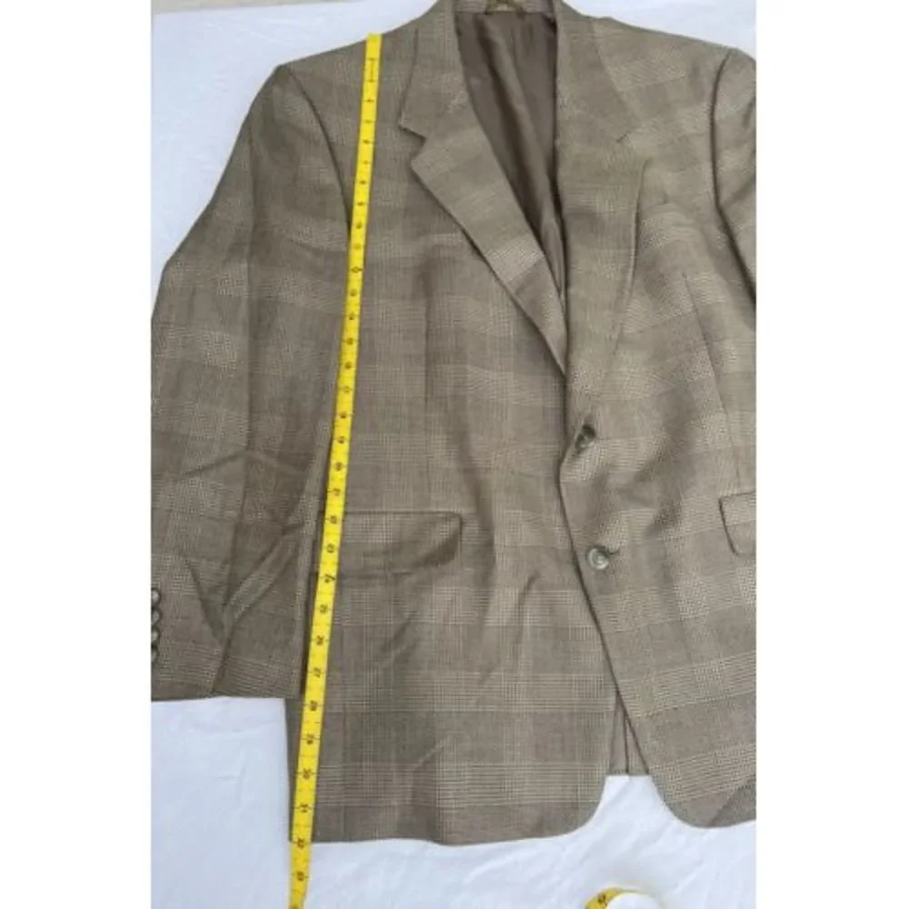 Vintage Hart Schaffner Marx Men's Plaid Check Blazer Sport Coat Jckt See Picture